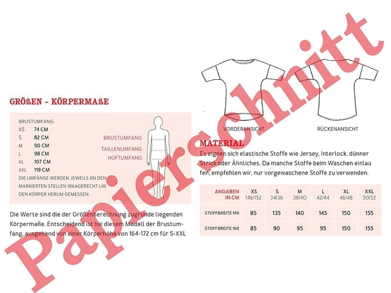 Schnittmuster Frau Karla, studioschnittreif – Bild 2