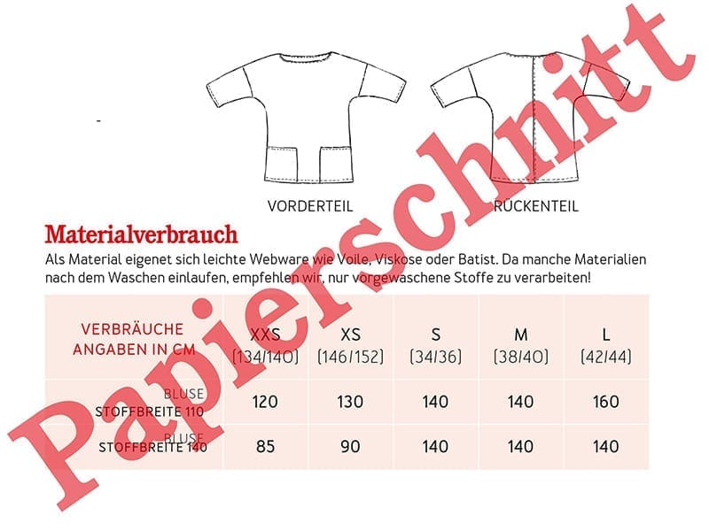 Schnittmuster Frau Aiko, studioschnittreif – Bild 2