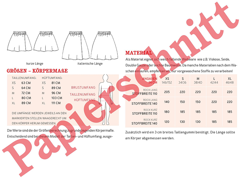 Schnittmuster Frau Gina, Rock in Wickeloptik, studioschnittreif – Bild 2