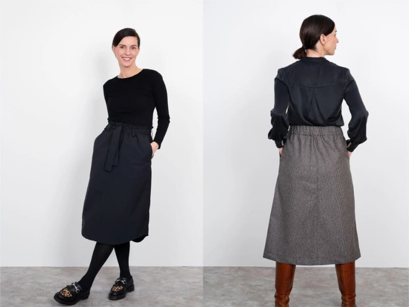 Assembly Line, A-Line Midi Skirt, Gr. XS-3XL – Bild 2