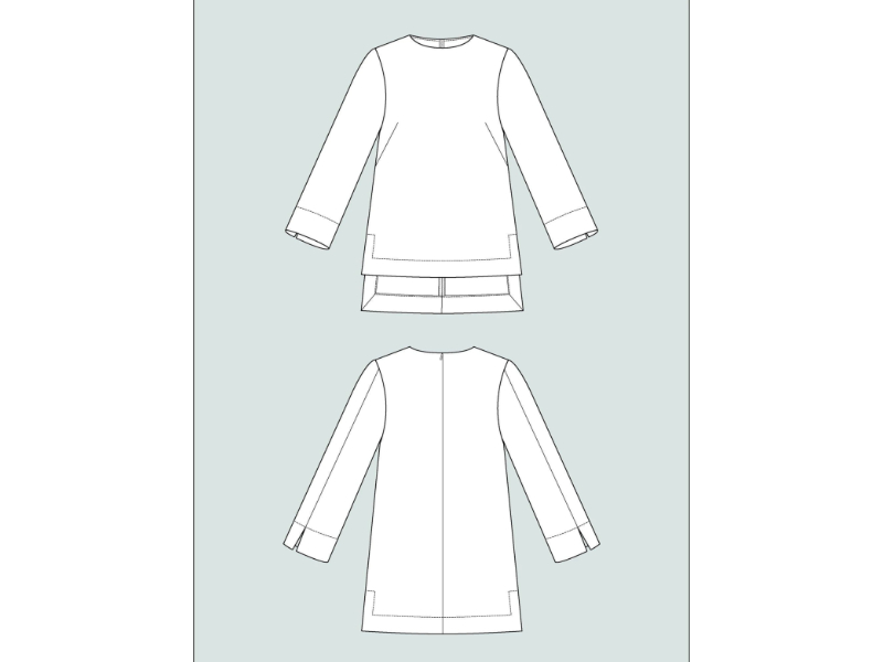Assembly Line, Long Sleeve Tunic, Gr. XS-L – Bild 3