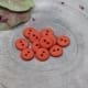 Atelierbrunette buttons 1000stoff knöpfe classic matte tangerine