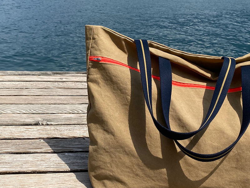 All-In-One Bag Nähpaket, Heavy washed Canvas Mulberry & Art Gallery Check – Bild 2