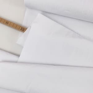 Popeline papertouch washed weiß 1000stoff