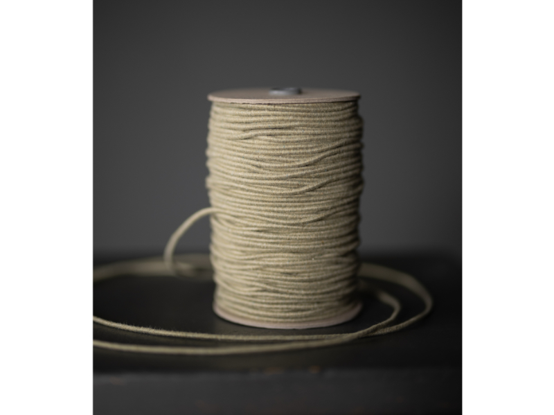 Recycled Cotton Gummikordel, Merchant and Mills, Pale Fern 3mm