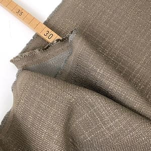 Designerleftover leinen cotton taupe 1000stoff d