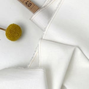 Designerleftover annringstrand popeline toninton 1000stoff weiß