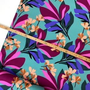 Nerida hansen viskose rosella stretch 1000stoff seablue