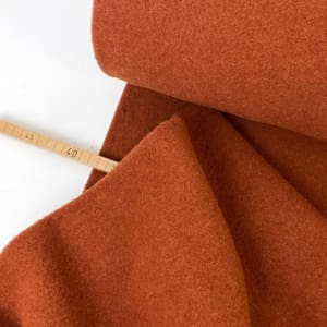 Schurwolle fleece 1000stoff terracotta
