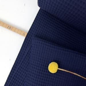 1000stoff waffe pique dunkelblau