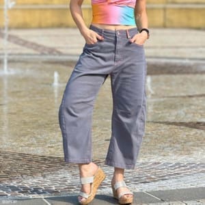HJ09 DE Web Quadratisch – barrel leg mid waist jeans hj09 mit Ke