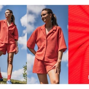Fibremood34 1000stoff knit cotton red
