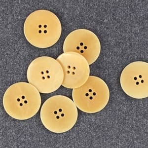 Designer knopf steinnuss 25 1000stoff natur d