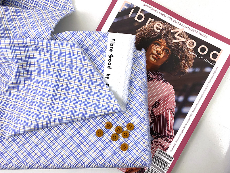 Add-On XL Nähpaket, Fibre Mood -25%, LYDIA, Cotton Poplin Check