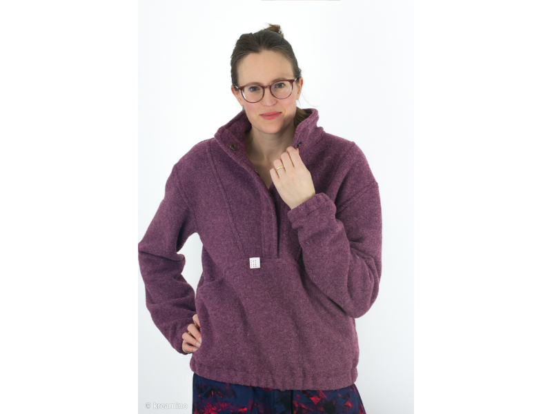 Merino Fleece, Purple Grape – Bild 2