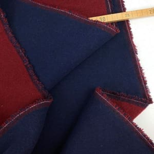 Mantelstoff wolle doubleface uni bordeaux 1000stoff d