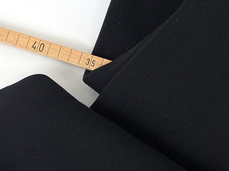 Reststück!!! 0,35m Heavy Sweat, Black, Limited Colour