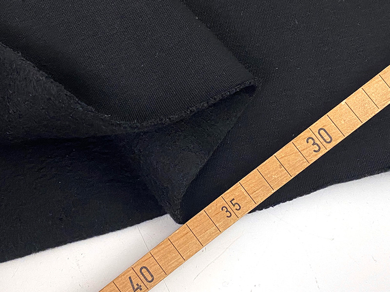 Reststück!!! 0,35m Heavy Sweat, Black, Limited Colour – Bild 2