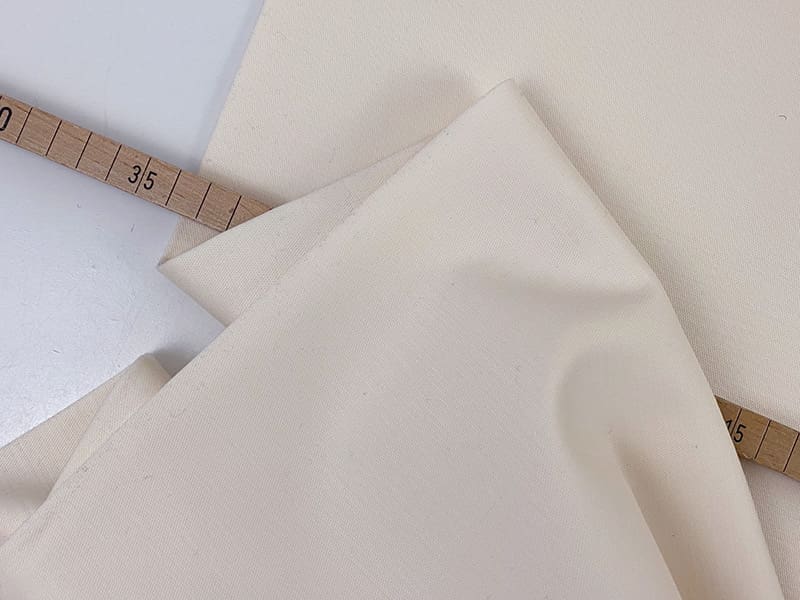 Reststück! 0,80m Designerleftover Tencel, BW, Wolle in Hosenqualität, Wollweiß – Bild 2