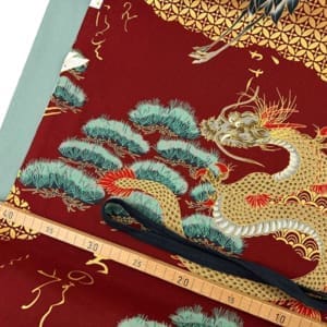 Sewandgo 1000stoff japan drache kranich gold d