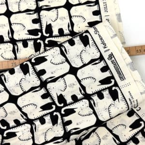 Cottonandsteel loesvanoosten elefant 1000stoff black