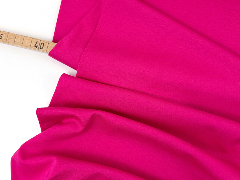 Reststück! 1,20m Designerleftover Feinjersey Interlock Cotton, Pink