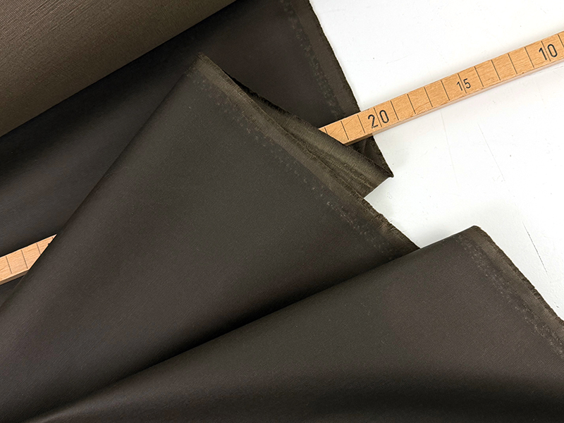 Designerleftover Waxed Cotton Canvas Dark Brown Oliv, Waterproof