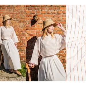 1000stoff fibremood 38 cotton poplin stripes