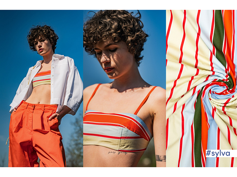 Woven Cotton Poplin Stripes, Summer, Fibre Mood