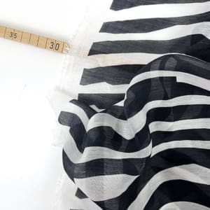 1000stoff woven tencel abstract stripes navy