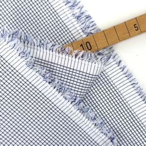 Designer baumwolle popeline karo stick navy 1000stoff