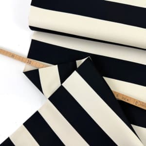 Cotton canvas streifen schwarz 1000stoff d