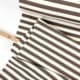 Cotton frenchterry streifen taupe 1000stoff