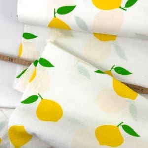 Musselin doublegauze lemon 1000stoff swafing