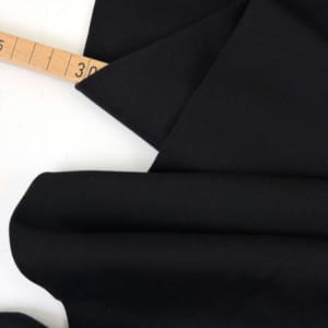 Psfashion baumwolle knit double knit cool schwarz 1000stoff