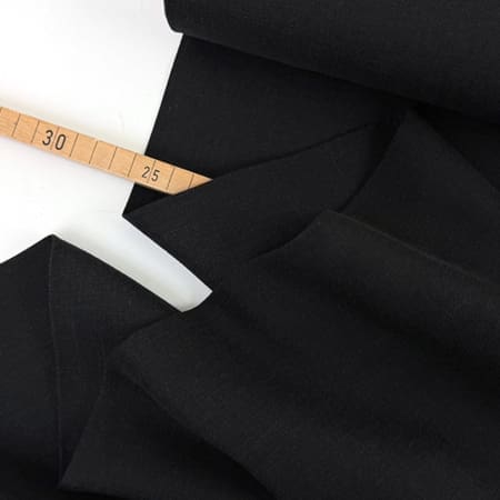 Lyocell leinen twill 1000stoff schwarz d