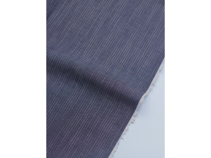 Reststück! 0,70m Mind The Maker Cotton Chambray Tora Stripe – Bild 2