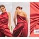 1000stoff fibremood 39 polyester satin dark red