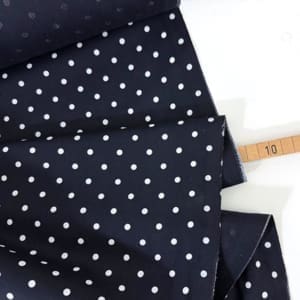 Designer baumwolle dots 1000stoff navy d