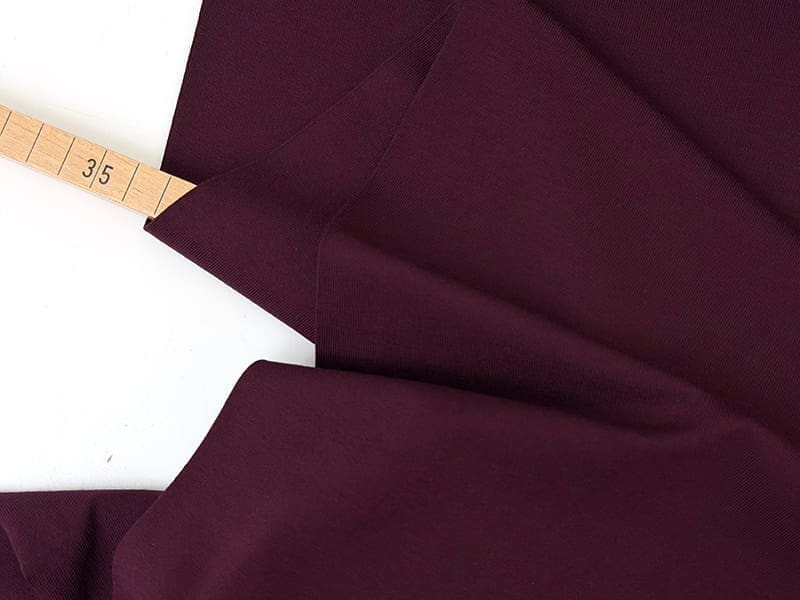 Reststück! 1,00m Viskosejersey Premium, Dark Bordeaux – Bild 2