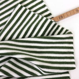 Designer frottee streifen 1000stoff oliv d