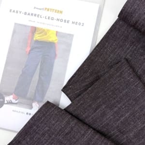 Cotton linen lyocell denim 1000stoff braun smartpattern