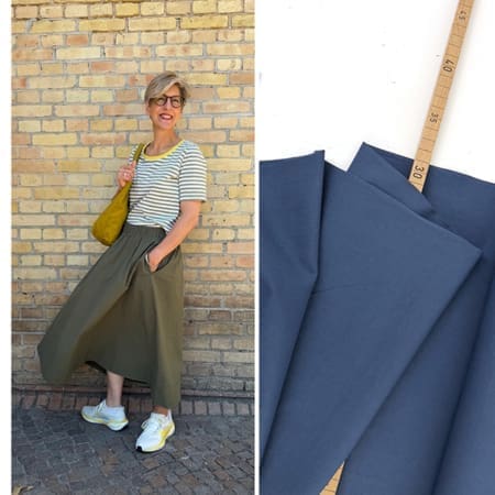 Cotton washed fraukari studioschnittreif 1000stoff jeansblau d
