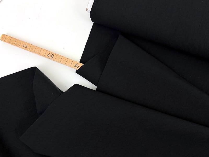 Reststück! 0,80m Summer Cotton Washed, Schwarz